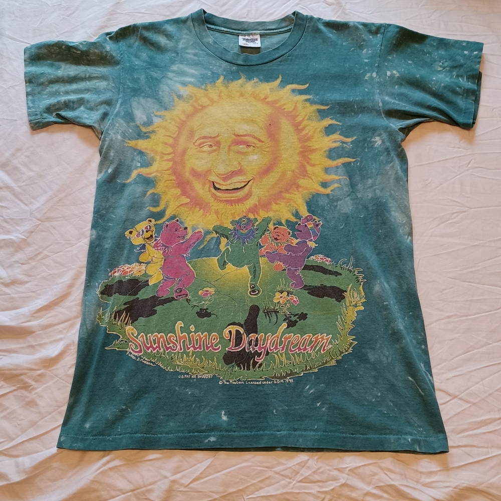 1995 The Mountain Grateful Dead Sunshine Daydream Tie-Dye T-Shirt Adult Size L